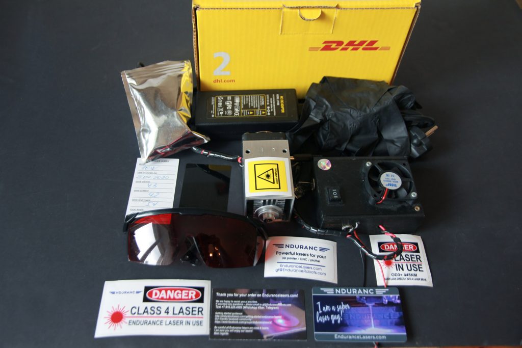 An Endurance laser attachments (add-ons) for your 3D printer and CNC machine. Improve your 3D printer or CNC machine.