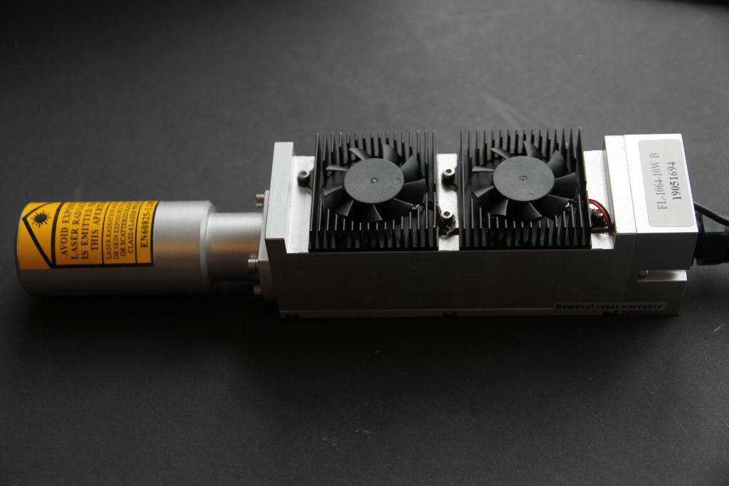 An Endurance 532 nm impulse DPSS laser module 4.5 watt power output
