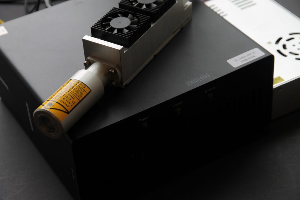 An Endurance 532 nm impulse DPSS laser module 4.5 watt power output